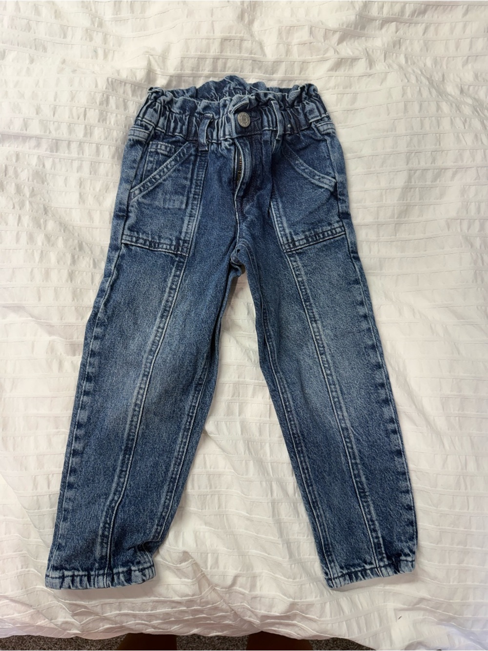 GAP Kids Elastic Waist Dark Wash Denim Jeans